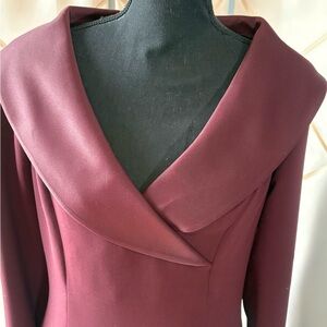 Due Per Due Long Sleeve Dress with Crystal Buttons & Sateen Collar SZ 10